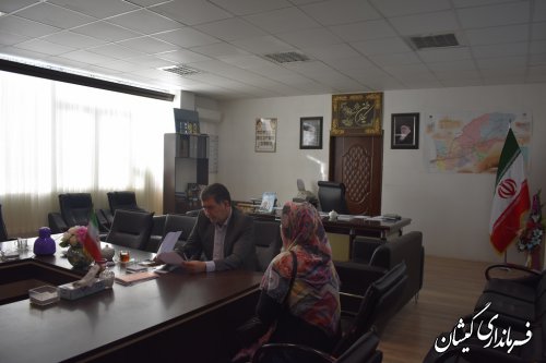 هفدهمین  دیدار مردمی فرماندار گمیشان با مردم شهرستان 