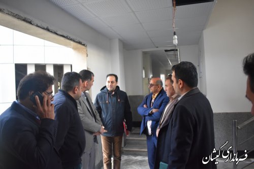 بازدید فرماندار گمیشان از پروژه های نیمه تمام شهرستان