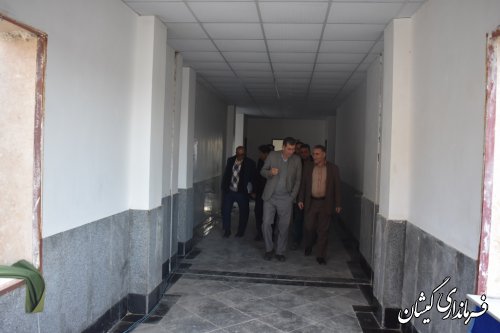 بازدید فرماندار گمیشان از پروژه های نیمه تمام شهرستان
