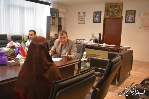 فرماندار گمیشان به درخواست ها و مشکلات مردم شهرستان رسیدگی کرد