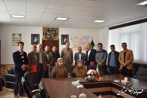 آیین تکریم و معارفه سرپرست حراست فرمانداری شهرستان