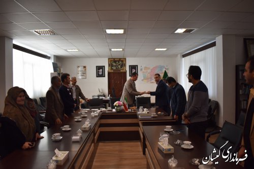 آیین تکریم و معارفه سرپرست حراست فرمانداری شهرستان