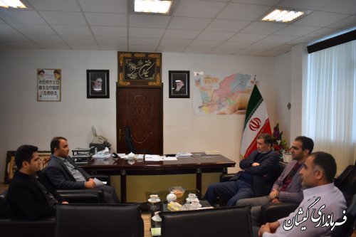 دیدار رئیس هیات بازرسی برانتخابات شهرستان با فرماندار گمیشان