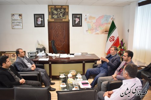 دیدار رئیس هیات بازرسی برانتخابات شهرستان با فرماندار گمیشان