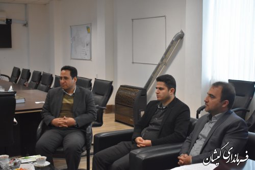 دیدار رئیس هیات بازرسی برانتخابات شهرستان با فرماندار گمیشان