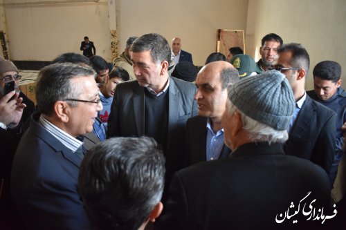 توزیع یکصد بسته اقلام اهدایی به مردم سیلزده گمیشان
