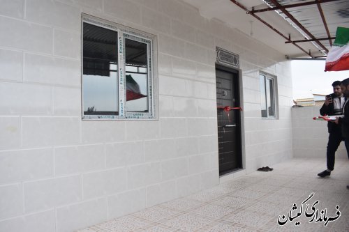 افتتاح 245 مین واحد مسکونی احداثی ناشی از سیل در گمیشان
