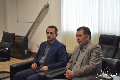 دیدار و گفتگو مدیرکل امور بانوان و دبیرستاد انتخابات استان با فرماندار شهرستان