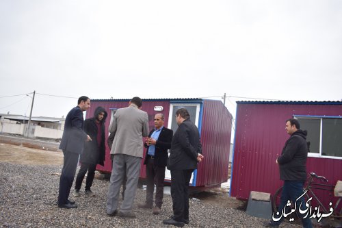 بازدیدفرماندار بهمراه مدیرکل بنیادمسکن انقلاب اسلامی گیلان ازپروژه احداث50 واحدی