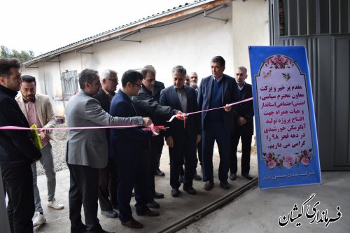 افتتاح کارگاه تولید آبگرمکن خورشیدی با اعتباری بالغ بر20 میلیارد ریال در گمیشان