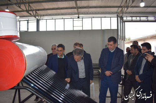افتتاح کارگاه تولید آبگرمکن خورشیدی با اعتباری بالغ بر20 میلیارد ریال در گمیشان