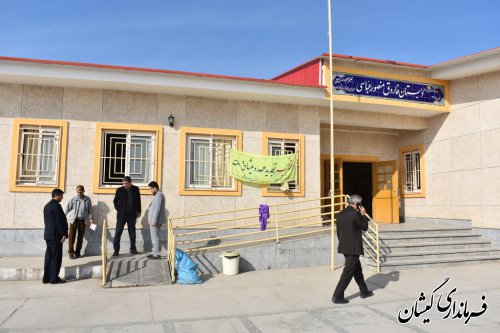 بازدید فرماندار گمیشان از محل های پیش بینی شده اخذ رای