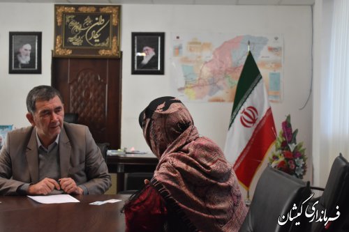 بیست و سومین دیدار مردمی فرماندار گمیشان با مردم شهرستان