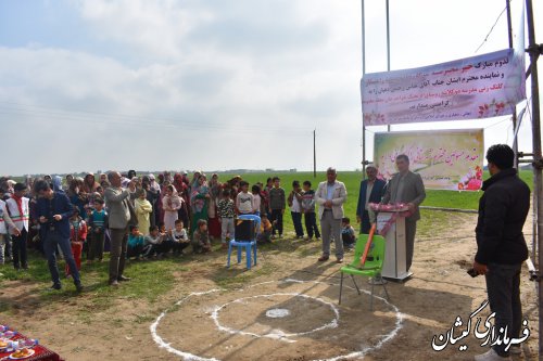 آیین کلنگ زنی مدرسه 2 کلاسه در روستای قرنجیک خواجه خان بخش گلدشت