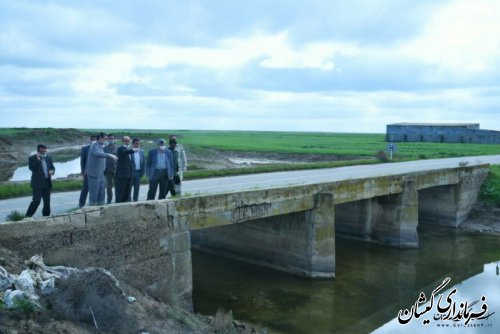 بازدید استاندار گلستان از ایجاد دایک حفاظتی در گمیشان