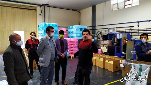 بازدید فرماندار گمیشان از واحدهای تولیدی شهرک صنعتی سیمین شهر