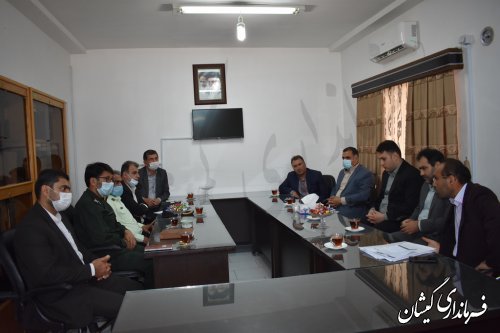 دیدار فرماندار گمیشان با رئیس دادگستری وقضات شهرستان