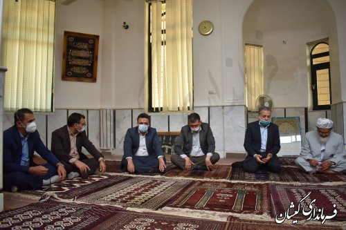 دیدار معاون سیاسی امنیتی و اجتماعی استاندار با امام جمعه شهرستان گمیشان