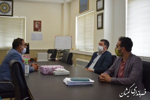 دیدار  فرماندار گمیشان با رئیس اداره بهزیستی شهرستان