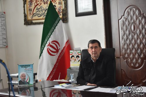 پیام تبریک فـرماندار گمیشـان به مناسبت هفته دولـت