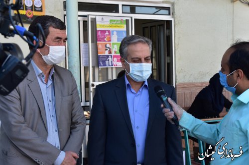 بازدید رئیس ستاد انتخابات استان از شعب اخذ رای شهرستان گمیشان