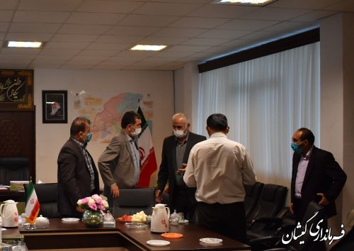 دیدار رئیس دادگستری استان با فرماندار گمیشان