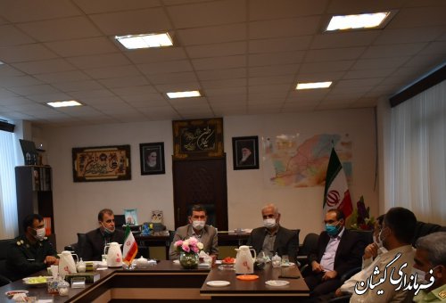 دیدار رئیس دادگستری استان با فرماندار گمیشان