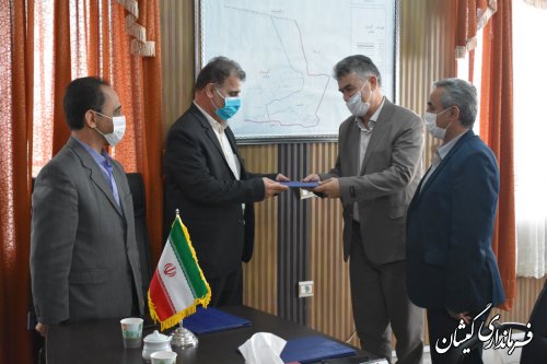 مراسم تودیع و معارفه نماینده اداره حفاظت محیط زیست شهرستان گمیشان