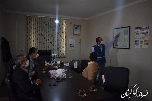 حضور فرماندار گمیشان در اداره دامپزشکی شهرستان