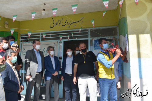 آغاز عملیات اجرایی  4 زمین چمن در شهرستان گمیشان