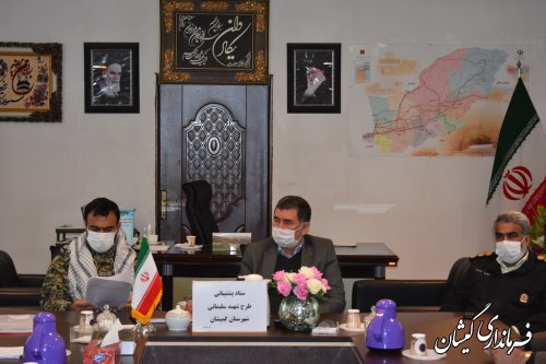 فرماندارگمیشان:اجرای طرح شهید سلیمانی برای مهار کرونا در شهرستان