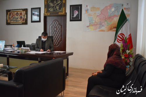 برگزاری دیدار ملاقات عمومی فرماندار گمیشان با شهروندان