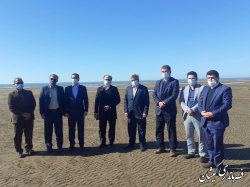 بازدید معاون وزیر میراث فرهنگی، صنایع دستی وگردشگری ازساحل توماچلرچارقلی