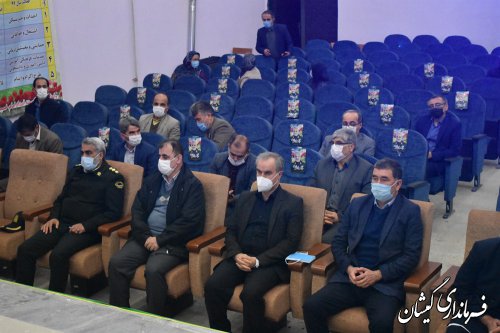 آیین متمرکز افتتاح وکلنگ زنی194پروژه دهه فجرگمیشان برگزار شد