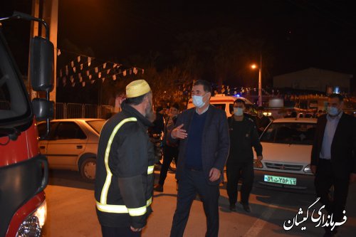 طنین بانگ الله اکبر همراه با مراسم نور افشانی در گمیشان