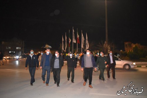 طنین بانگ الله اکبر همراه با مراسم نور افشانی در گمیشان