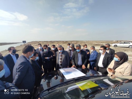 معاون وزیر تعاون، کار و رفاه اجتماعی از سایت میگوی گمیشان بازدید کرد