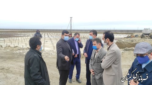 بازدید رییس پایش ، ارزیابی و مدیریت اطلاعات سازمان برنامه و بودجه کشور از پروژه های نیمه تمام گمیشان