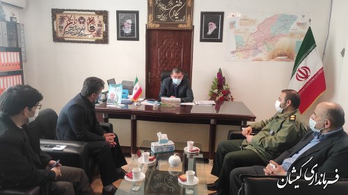 نشست هماهنگی بررسی وضعیت المان شهدای گمنام گمیشان برگزار شد