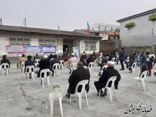 مراسم کلنگ زنی مدرسه شهدای روستای دهنه گمیشان برگزار شد