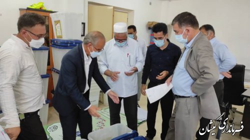صندوق اخذ رای انتخابات شهرستان گمیشان آماده سازی شد