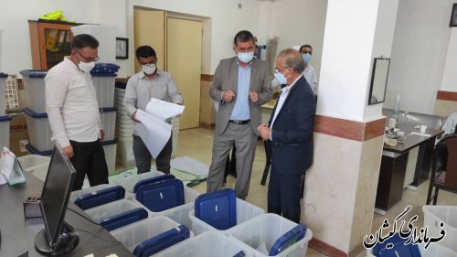 صندوق اخذ رای انتخابات شهرستان گمیشان آماده سازی شد