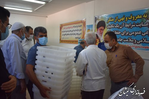 صندوق،تعرفه وملزومات اخذ رای شعبات بخش گلدشت تحویل داده شد