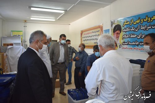 صندوق،تعرفه وملزومات اخذ رای شعبات بخش گلدشت تحویل داده شد
