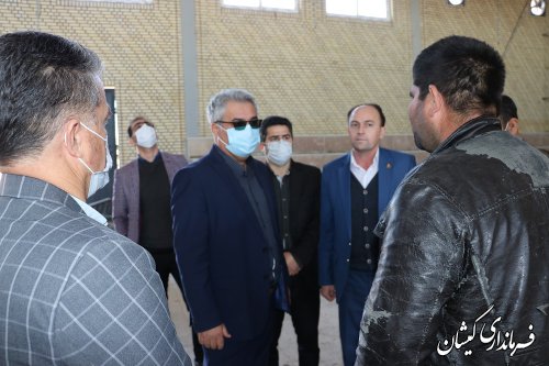 بازدید سرپرست فرمانداری گمیشان از پروژه های قابل افتتاح دهه مبارک فجر