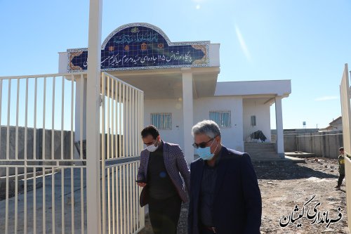 بازدید سرپرست فرمانداری گمیشان از پروژه های قابل افتتاح دهه مبارک فجر