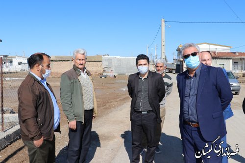 بازدید سرپرست فرمانداری گمیشان از پروژه های قابل افتتاح دهه مبارک فجر