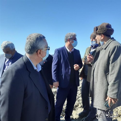مشاور وزیر کشور از سایت میگوی گمیشان بازدید کرد
