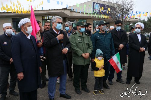 راهپیمایی 22بهمن به صورت رژه خودرویی و موتوری درگمیشان برگزار شد