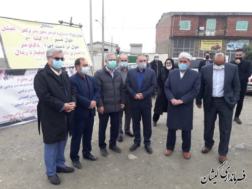 کلنگ زنی پروژه بهسازی و تعریض محور بندرترکمن به گمیشان برگزار شد